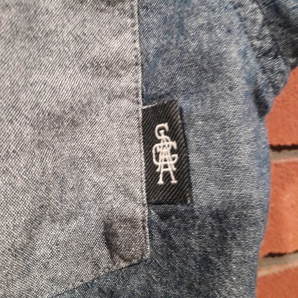 Saga Mens Medium Short Sleeve Button-Down Shirt – Casual, Classic, Summer - Picture 3 of 7